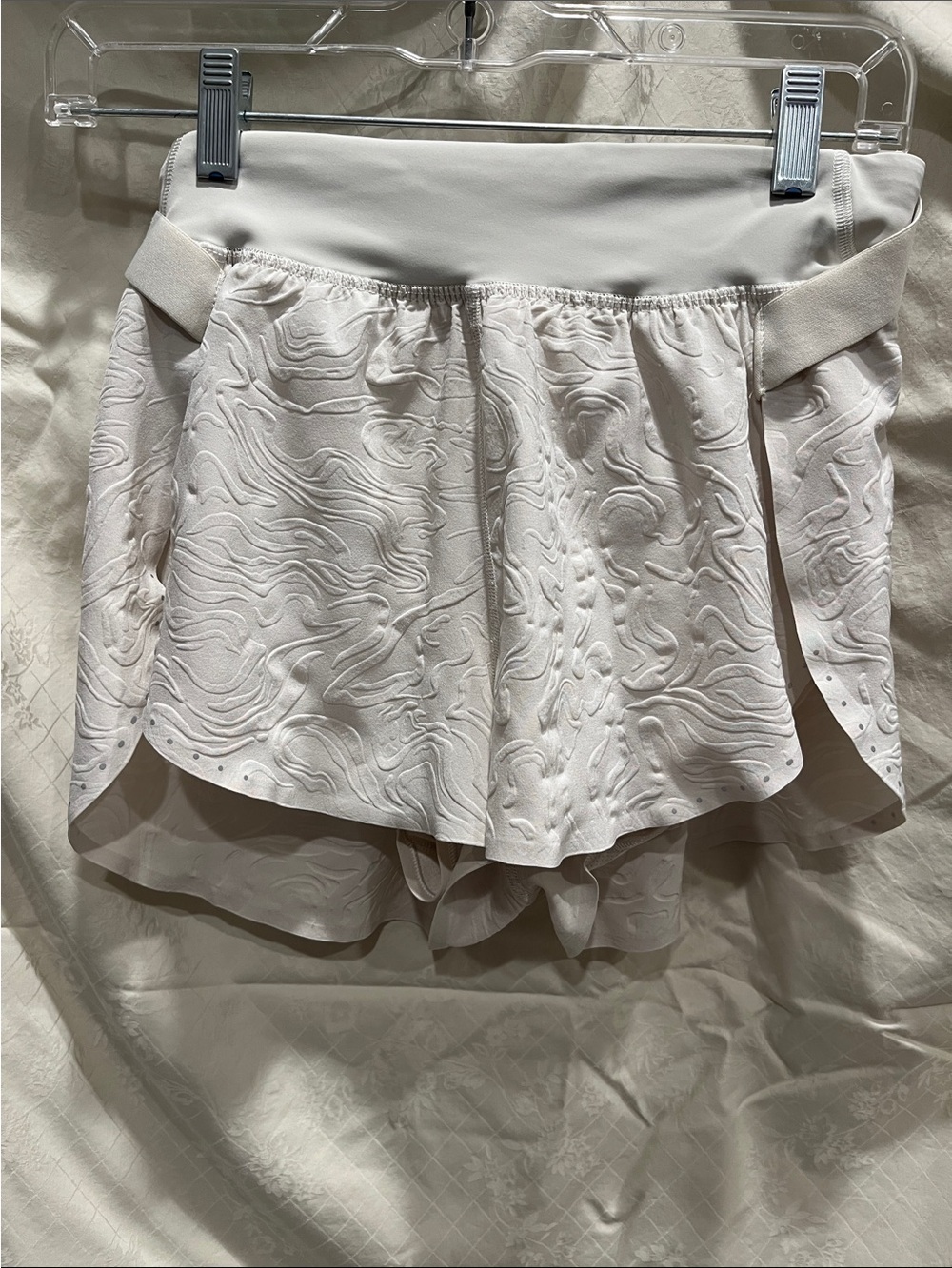 lululemon athletica Off-White Textured Athletic Shorts